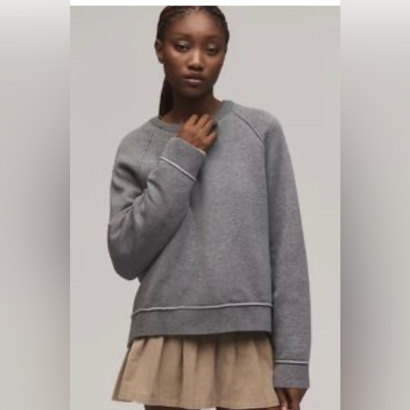 Pilcro Sweaters - Pilcro Anthropology Heather Gray Oaklyn Crewneck Sweatshirt size M